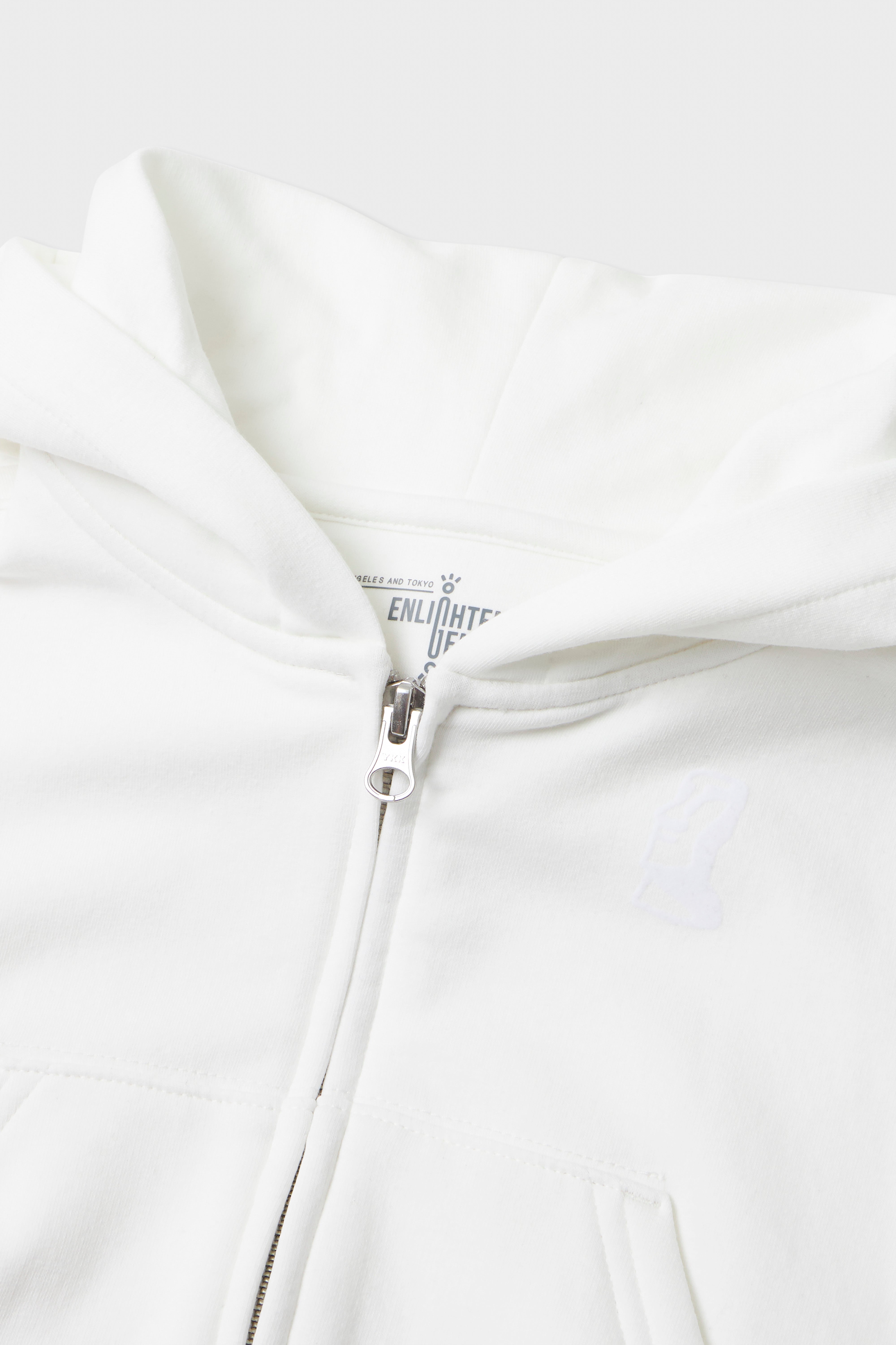 Moai Cropped Zip-Up Hoodie