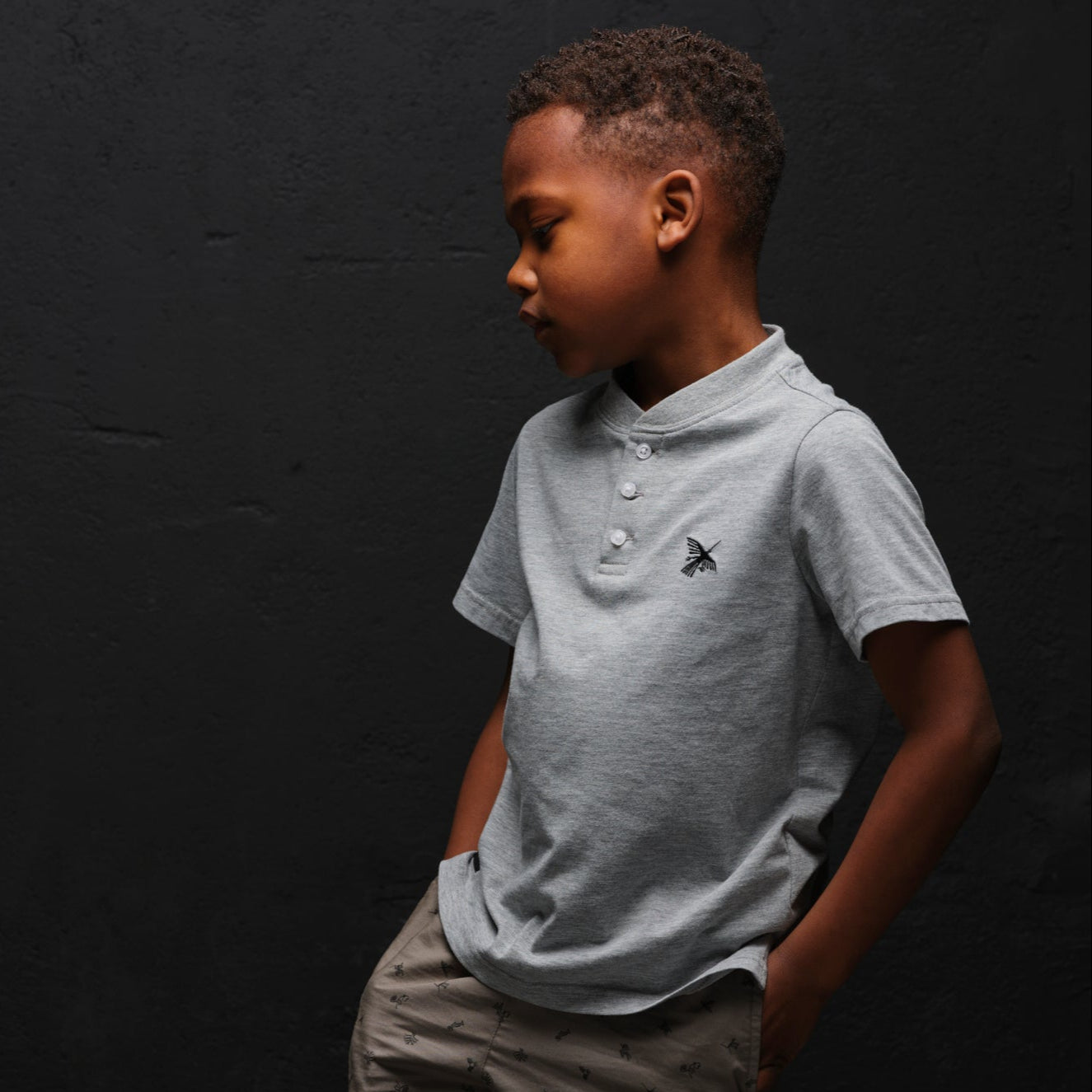 Nasca Embroidered Condor Henley