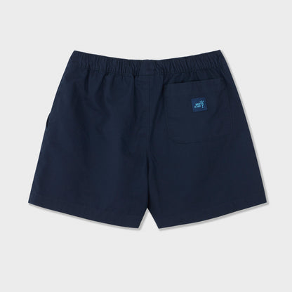 Moai Embroidered Woven Shorts