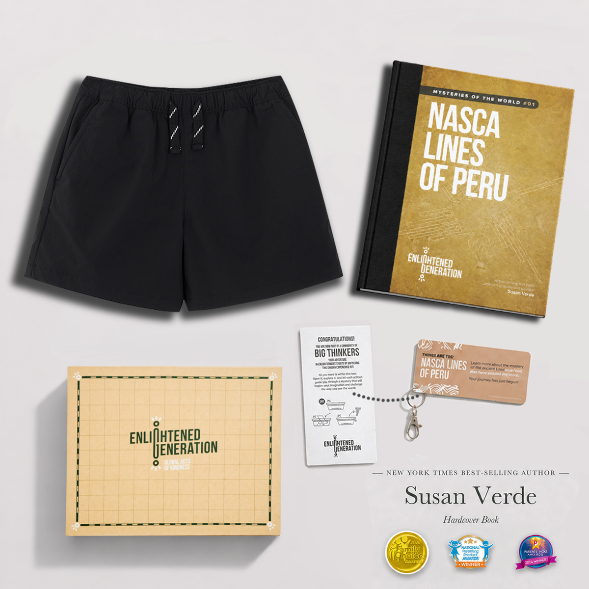 Nasca Spider Tech Shorts Gift Box with Book & Activities