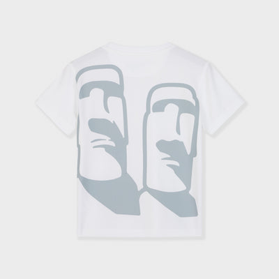 Moai Back Print Graphic Tee