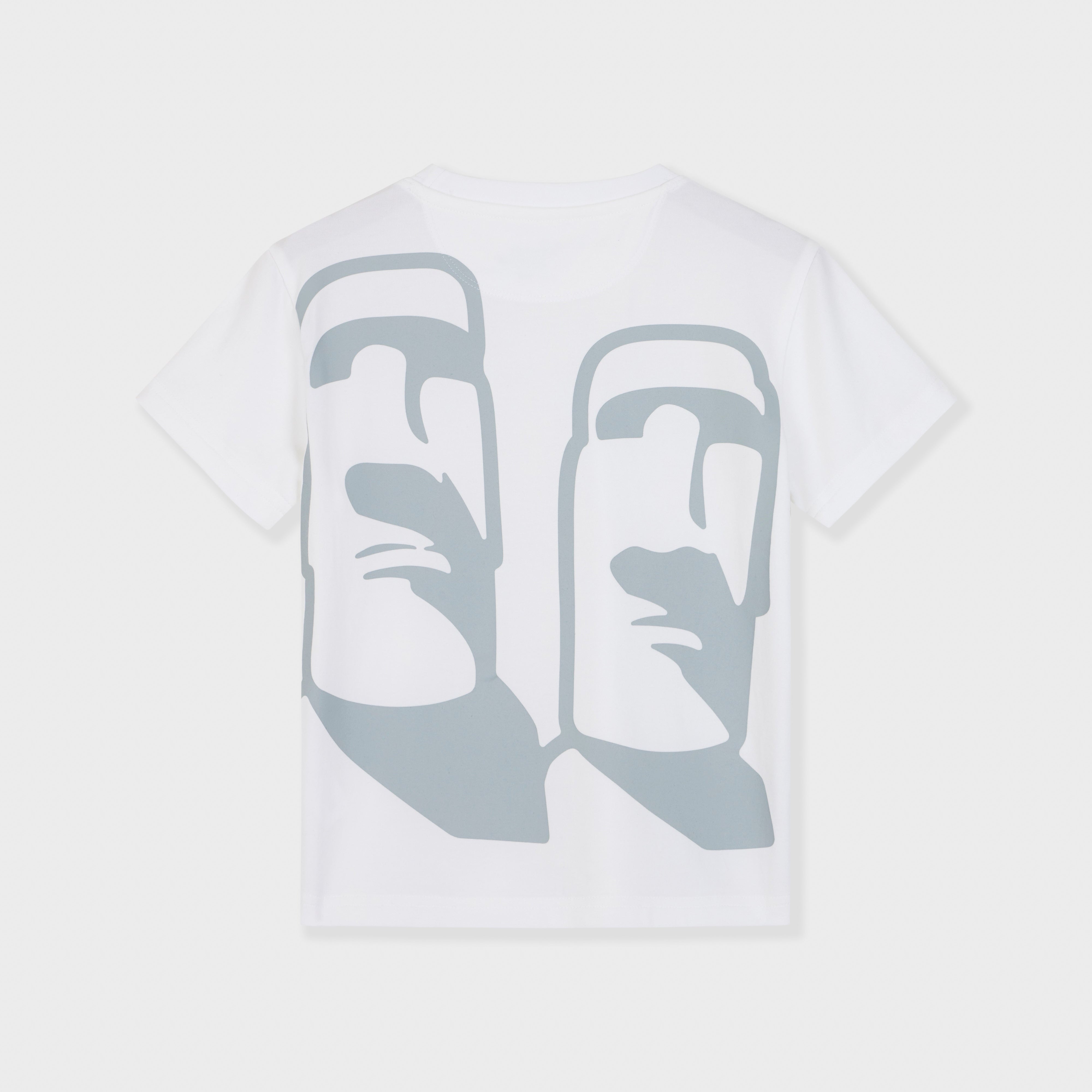 Moai Back Print Graphic Tee