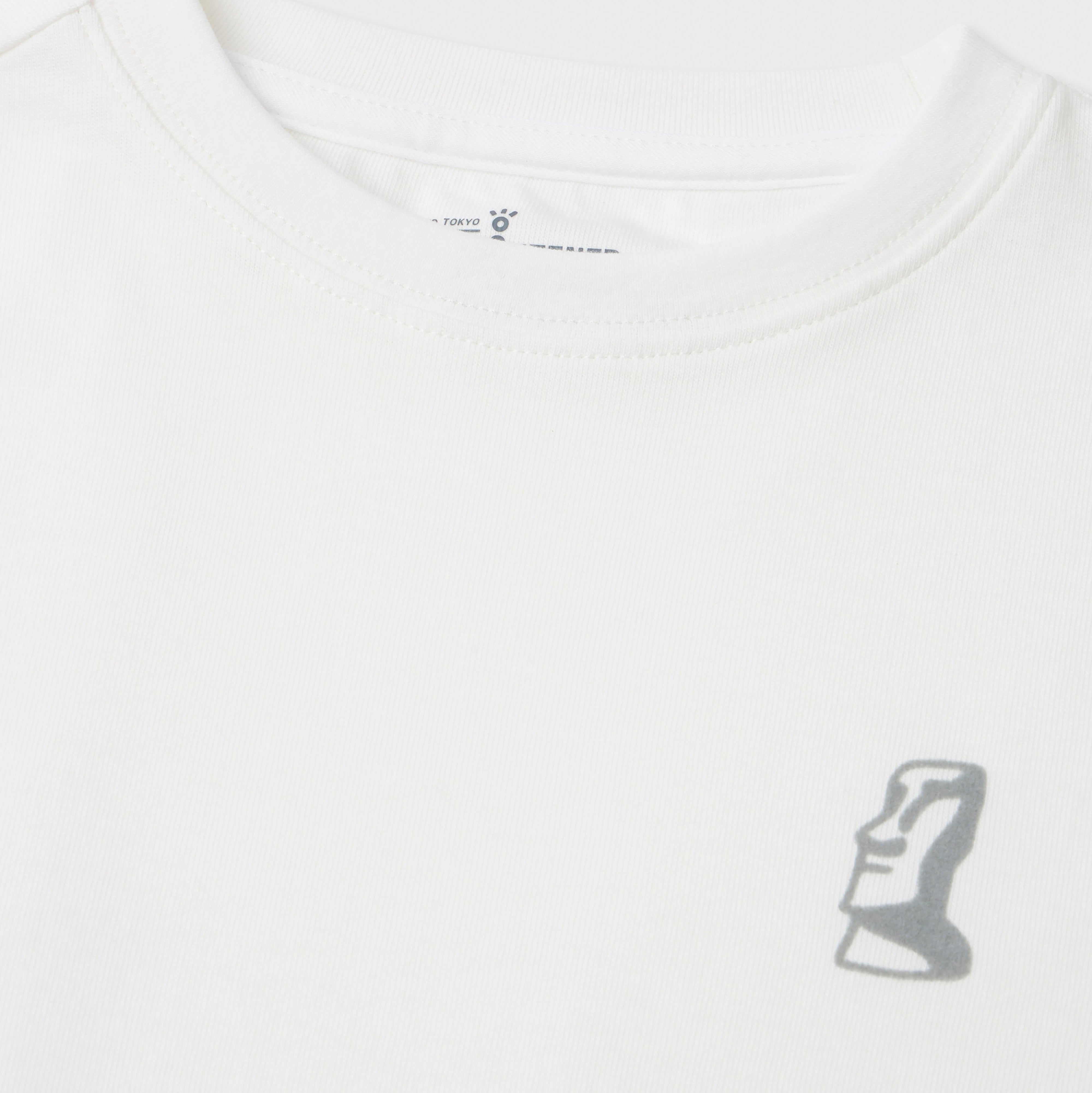 Moai Flocked Graphic Tee