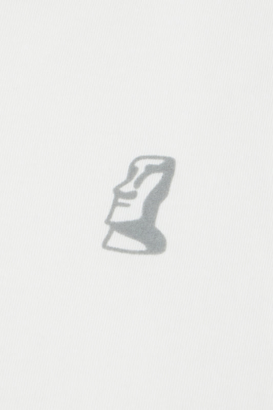 Moai Flocky Print T-Shirt
