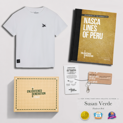 Nasca Embroidered Condor Tee Gift Box with Book & Activities
