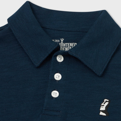 Moai Embroidered Polo