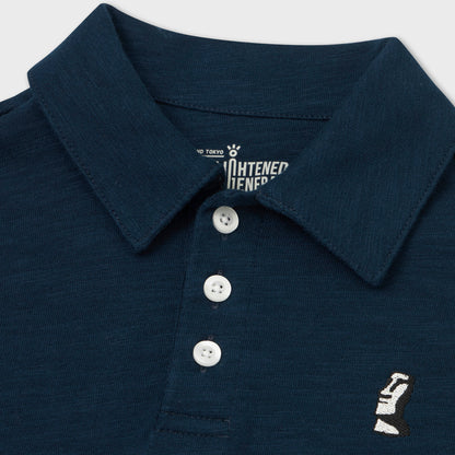 Moai Embroidered Polo