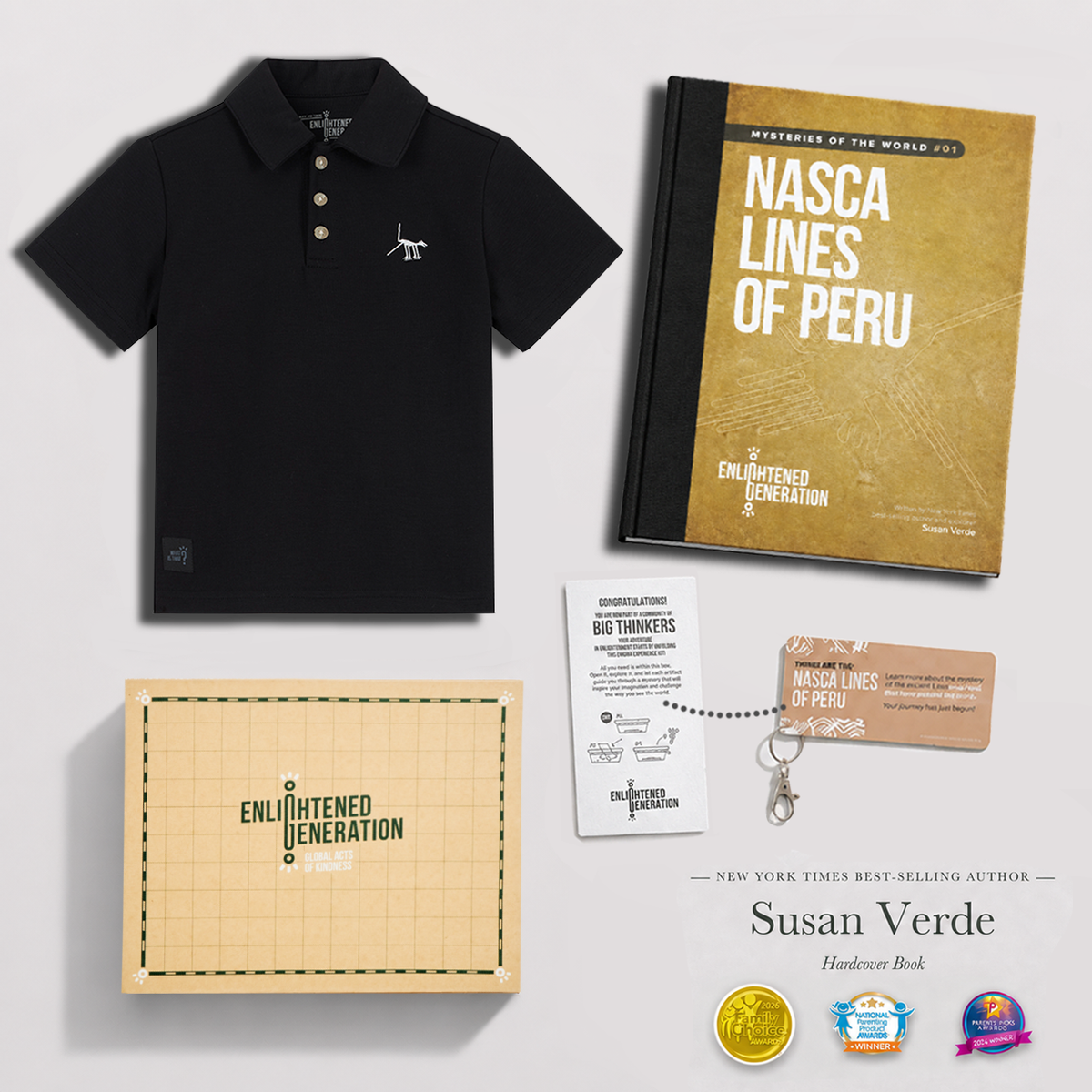Nasca Embroidered Dog Polo Gift Box with Book & Activities
