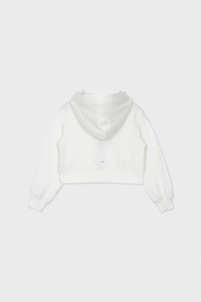 Moai Cropped Zip-Up Hoodie