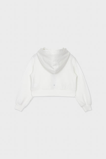 Moai Cropped Zip-Up Hoodie