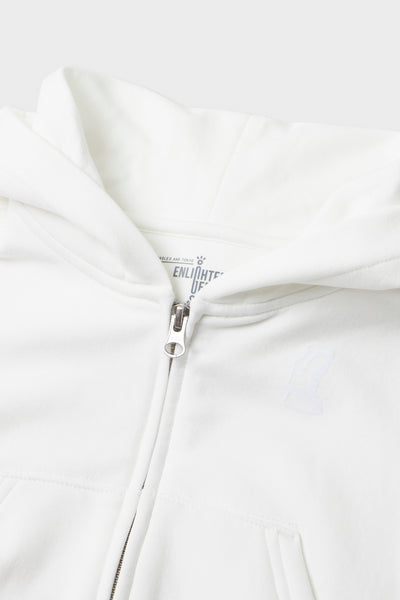 Moai Cropped Zip-Up Hoodie