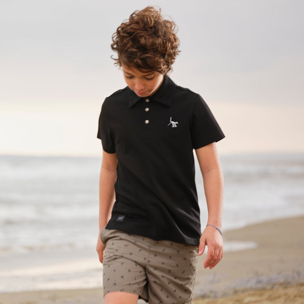 Nasca Embroidered Dog Polo
