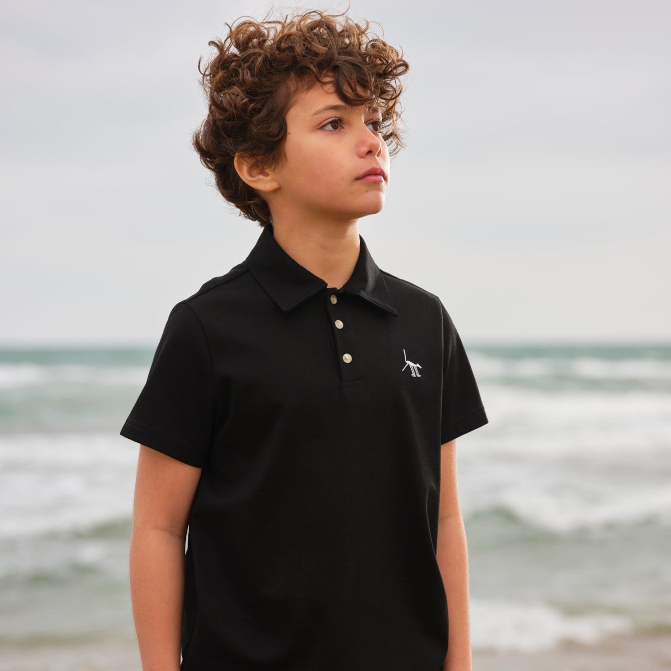 Nasca Embroidered Dog Polo