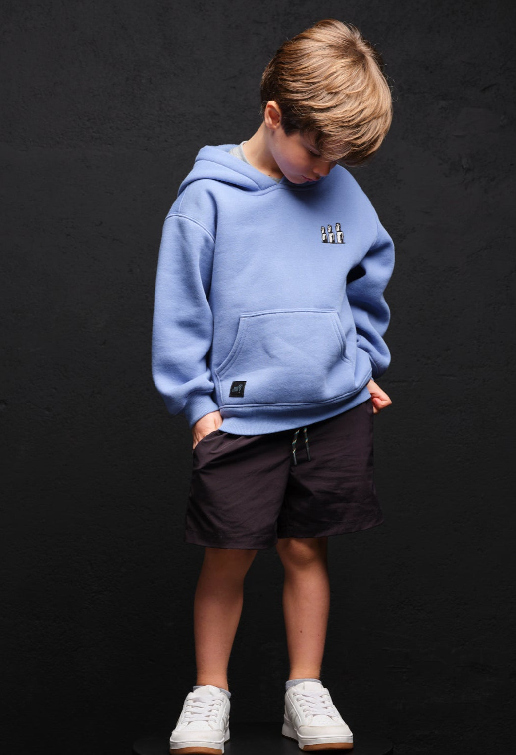 Moai Embroidered Hoodie