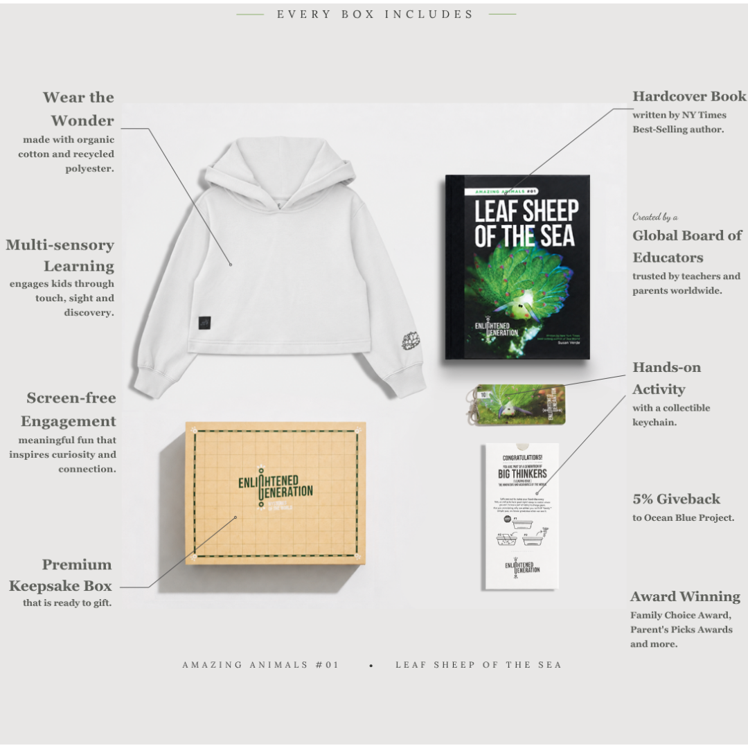 Leaf Sheep Cropped Hoodie