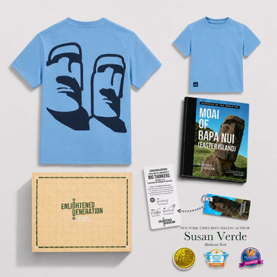 Moai Back Print Graphic Tee