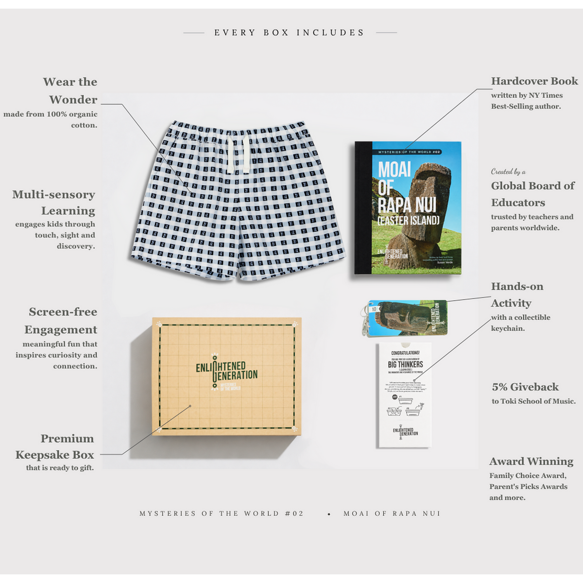Moai Gingham Shorts