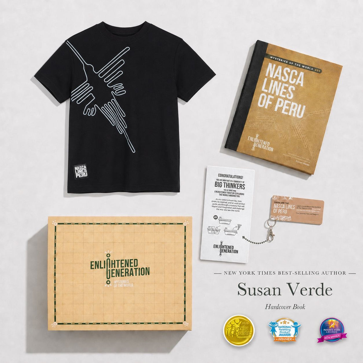 Nasca Hummingbird Tee Gift Box with Book & Activities