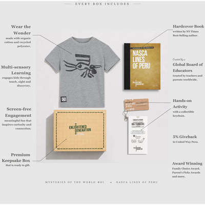 Nasca Pelican Tee Gift Box with Book & Activities